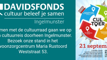 CULTOER - 21 SEPTEMBER  van 13u30 - 17u30